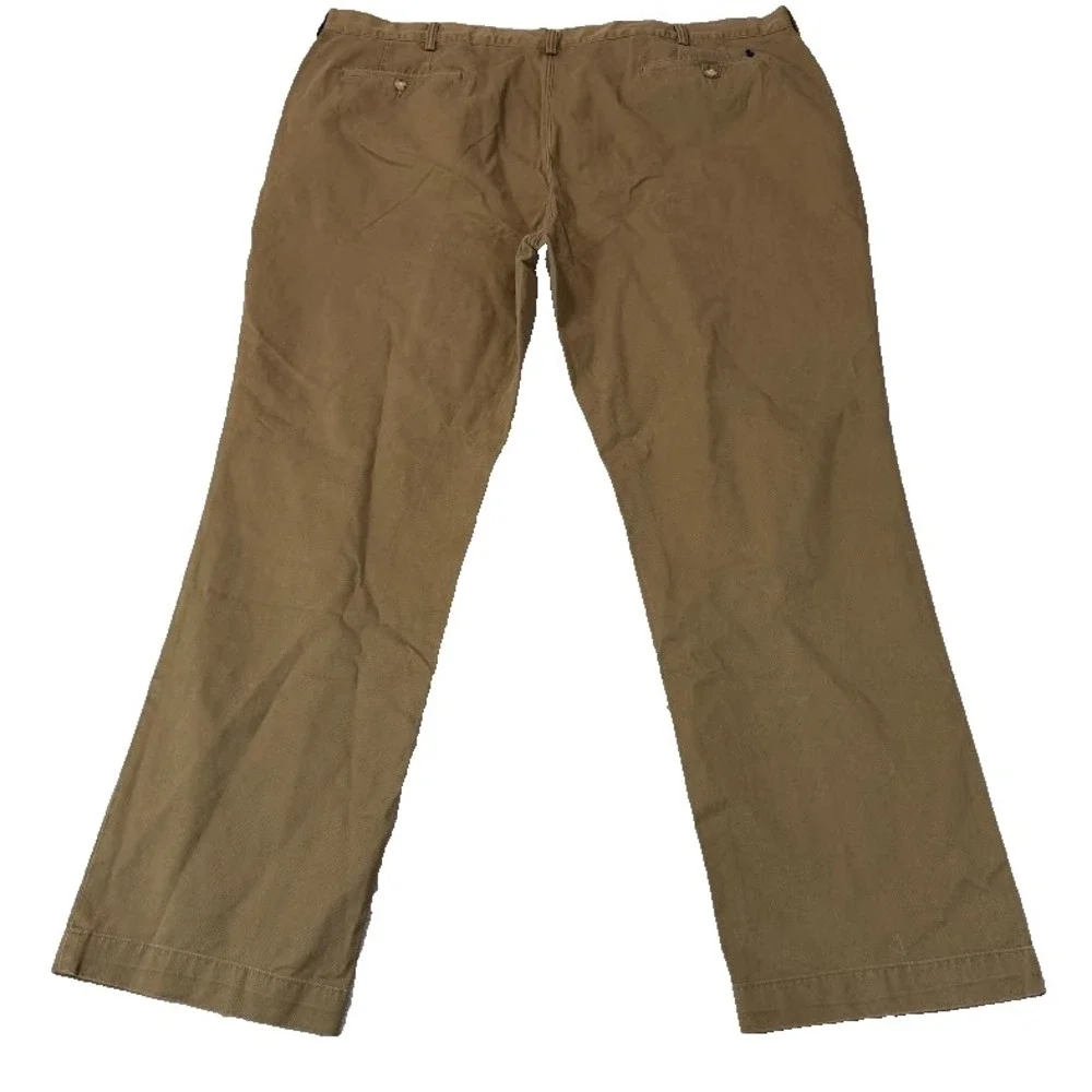 Polo Ralph Lauren Chino Pants Mens 50x34 Tan Classic Fit Stretch Cotton Twill
